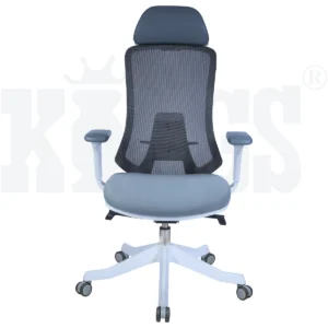 Fido Mesh High Back Revolving Chair (White)