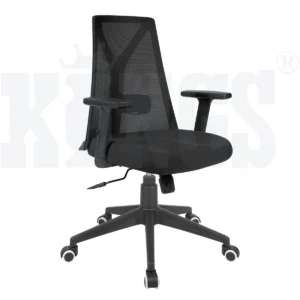 Libra Black Mesh Revolving Chair (Nylon)
